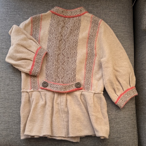 Free People Beige and Pink Sweater - Picture 2 of 5